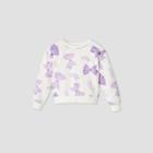 Nickelodeon Girls' Jojo Siwa Bow Print Crew Sweatshirt - Off-white