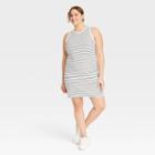 Women's Plus Size Sleeveless Rib Racer Dress - A New Day