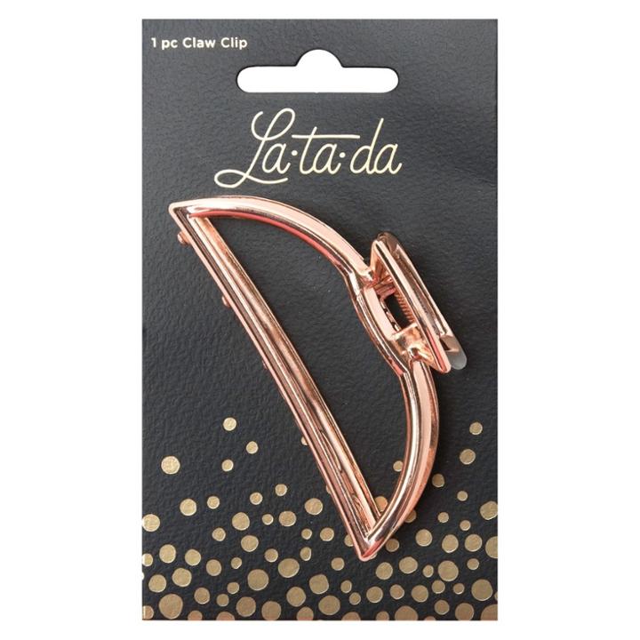 La-ta-da Rose Gold Open Metal Clip - 1pc, Girl's, White