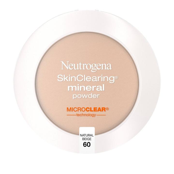 Neutrogena Skin Clearing Pressed Powder - 60 Natural Beige, Adult Unisex, Natural Beige
