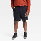 Men's Big & Tall Every Wear 9 Slim Fit Flat Front Chino Shorts - Goodfellow & Co Black
