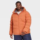 Men's Big & Tall Heavyweight Down Puffer Jacket - All In Motion Orange