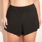 Women's Swim Shorts - Aqua Green Black 24w-26w,