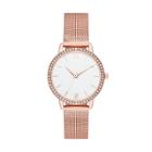 Target Women's Crystal Mesh Strap Watch - A New Day Rose Gold