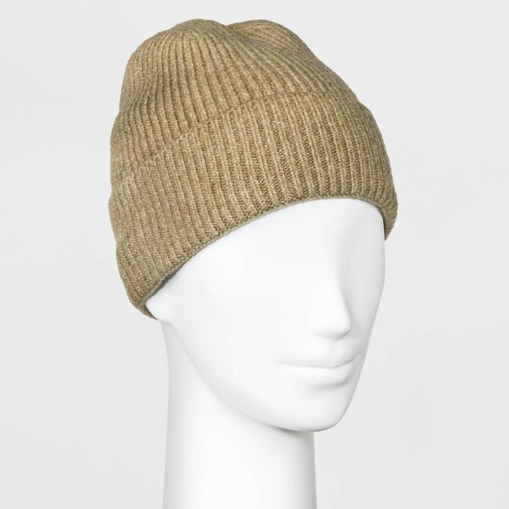 Women's Striped Essential Beanie - Universal Thread Green