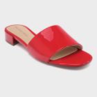 Women's Mae Patent Heeled Slide Sandals - Who What Wear Red