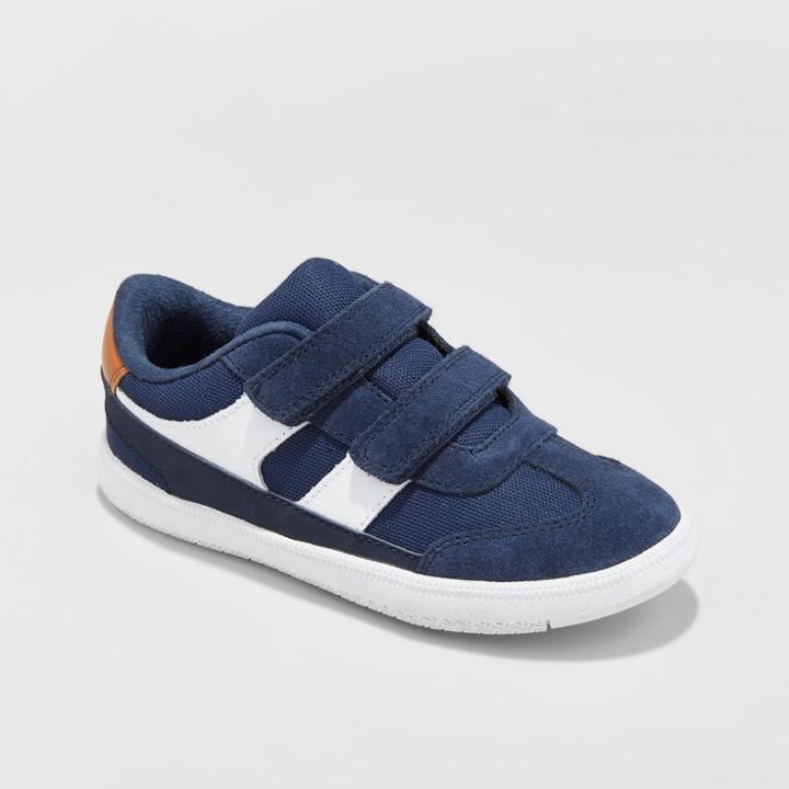 Toddler Boys' Casey Suede Sneakers - Cat & Jack Navy