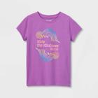 Girls' 'kindness' Short Sleeve Graphic T-shirt - Cat & Jack Purple