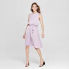 Women's Sleeveless Wrap Waist Dress - Mossimo Purple