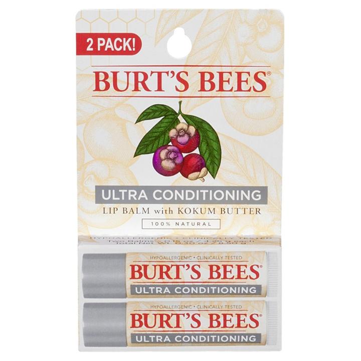 Burt's Bees Kokum Butter Ultra Conditioning Lip Balm Blister Box - 2ct, Adult Unisex
