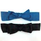 Girls' 2ea Headbands- Cat & Jack, Medium Tint Denim