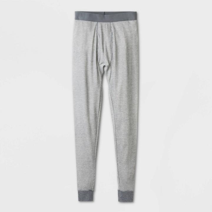 Men's Slim Fit Thermal Underwear Pants - Goodfellow & Co Gray