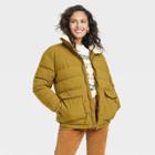 Women's Puffer Jacket - Universal Thread Olive Green