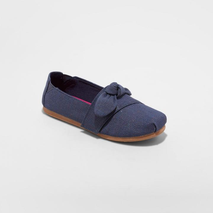Girls' Mad Love Mittie Slip On Sneakers - Navy (blue)
