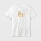 Girls' Short Sleeve 'best Sister Ever' Graphic T-shirt - Cat & Jack White