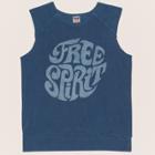 Junk Food Women's Plus Size Free Spirit Reverse Pullover Tank Top - Blue