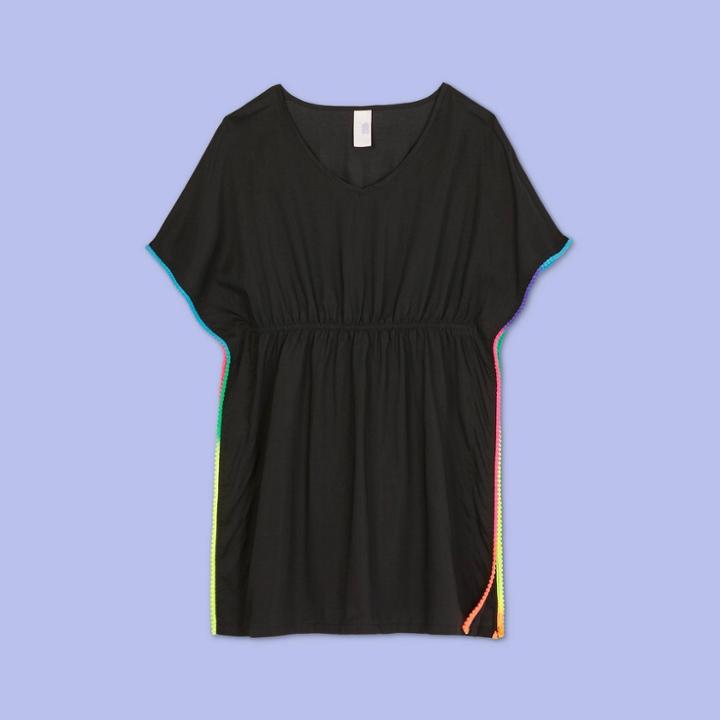 More Than Magic Girls' Woven Caftan Shiny Cover Up - More Than