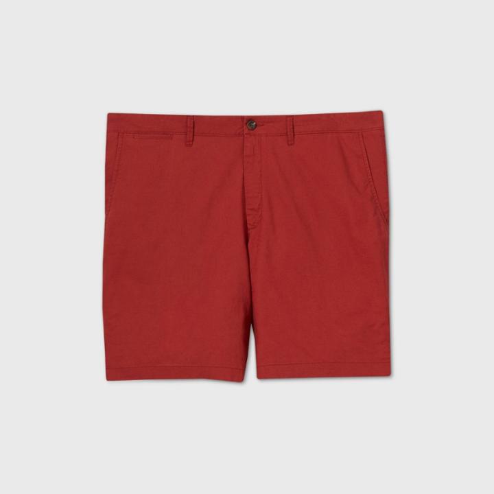Men's 9 Flat Front Shorts - Goodfellow & Co Red