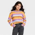 Girls' Crew Neck Sweater - Art Class Pink/blue