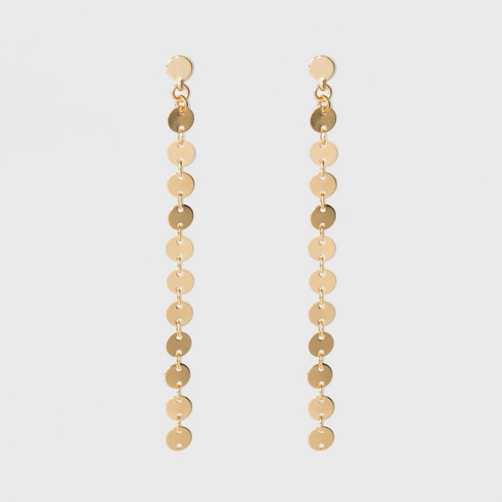 Sugarfix By Baublebar Gold Coin Drop Earrings - Gold, Girl's