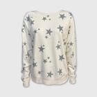 Grayson Threads Women's Star Print Sweatshirt (juniors') - Ivory Xs, Women's, Beige