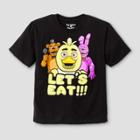 Boys' Five Nights At Freddy's Let's Eat Graphic T-shirt - Black