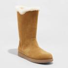 Women's Charleigh Wide Width Tall Shearling Style Boots - Universal Thread Tan