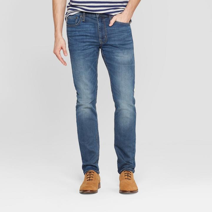 Men's 32 Skinny Fit Jeans - Goodfellow & Co Denim Blue