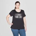 Women's Plus Size Stronger Than I Look Graphic T-shirt - C9 Champion Black