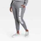 Women's The Office Plus Size Dunder Mifflin Graphic Jogger Pants - Gray