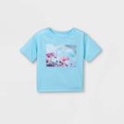 Girls' Floral Pajama Top - Art Class Blue
