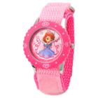 Disney Girls' Sofia Stainless Steel With Bezel Watch - Pink