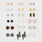 Target Triangle And Snake Multi Earring Set 18ct - Wild Fable,