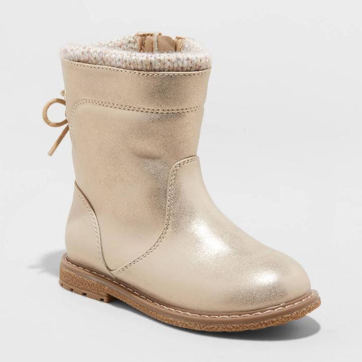 Toddler Girls' Walda Riding Boots - Cat & Jack Gold