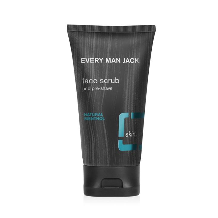 Every Man Jack Men's Exfoliating Signature Mint Pre-shave Face Scrub With Vitamin E