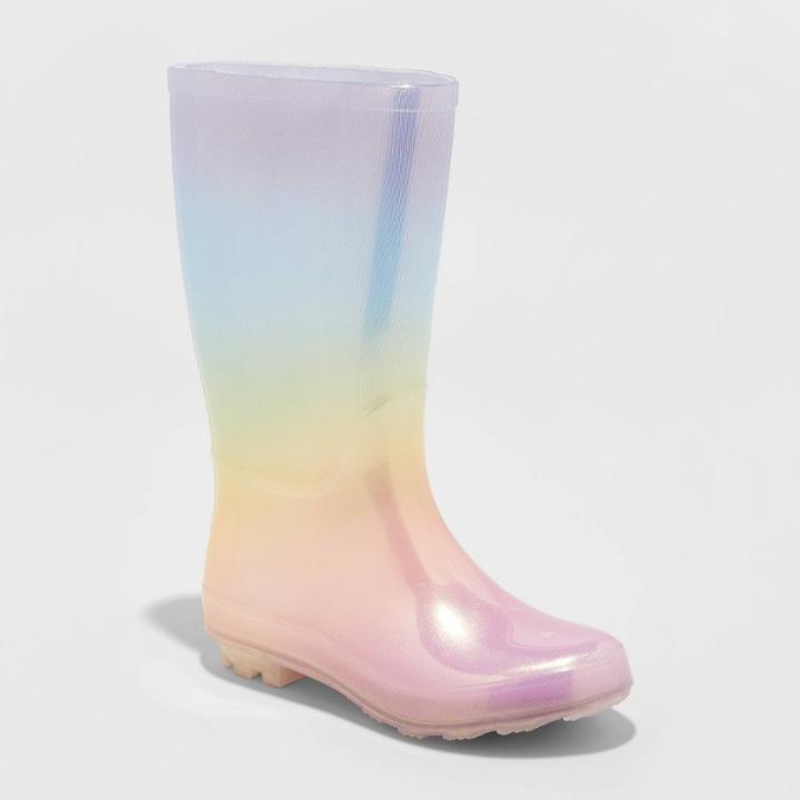 Girls' Cece Pvc Injected Rain Boots - Cat & Jack 13, Toddler Girl's,