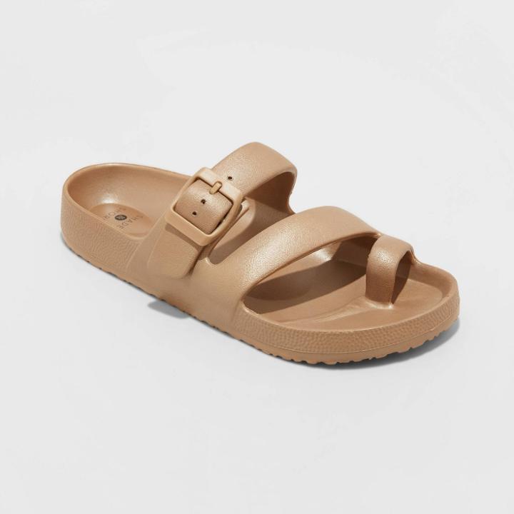 Women's Nola Toe Ring Slide Sandals - Shade & Shore Bronze
