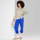 Women's Ascot + Hart Western Long Sleeve Graphic Button-up Shirt - Zebra Print