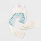 Girls' Unicorn Hooded Hat/scarf - Cat & Jack Cream One Size, Ivory