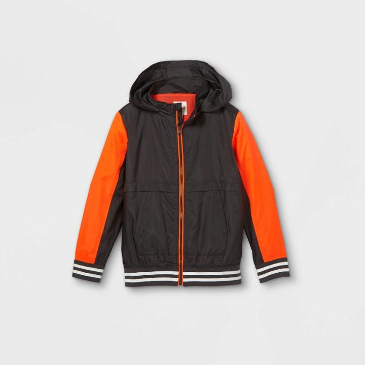 Boys' Windbreaker Jacket - Cat & Jack Gray/orange