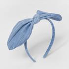 Girls' Canvas Bow Headband - Cat & Jack Blue