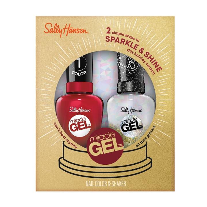 Sally Hansen Miracle Gel Nail Polish Glitter Shakers Duo Pack - All That Glitters