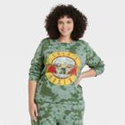 Women's Guns N' Roses Plus Size Logo Graphic Sweatshirt - Green