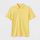Plusboys' Short Sleeve Interlock Uniform Polo Shirt - Cat & Jack Yellow