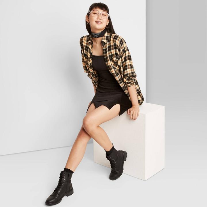 Women's Double Slit Bodycon Dress - Wild Fable Black