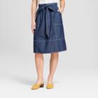 Women's Chambray Skirt - Universal Thread Blue