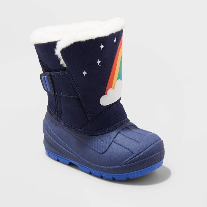 Toddler Frankie Winter Boots - Cat & Jack Navy