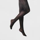 Women's 2pk 50d Opaque - A New Day Black S/m, Size: