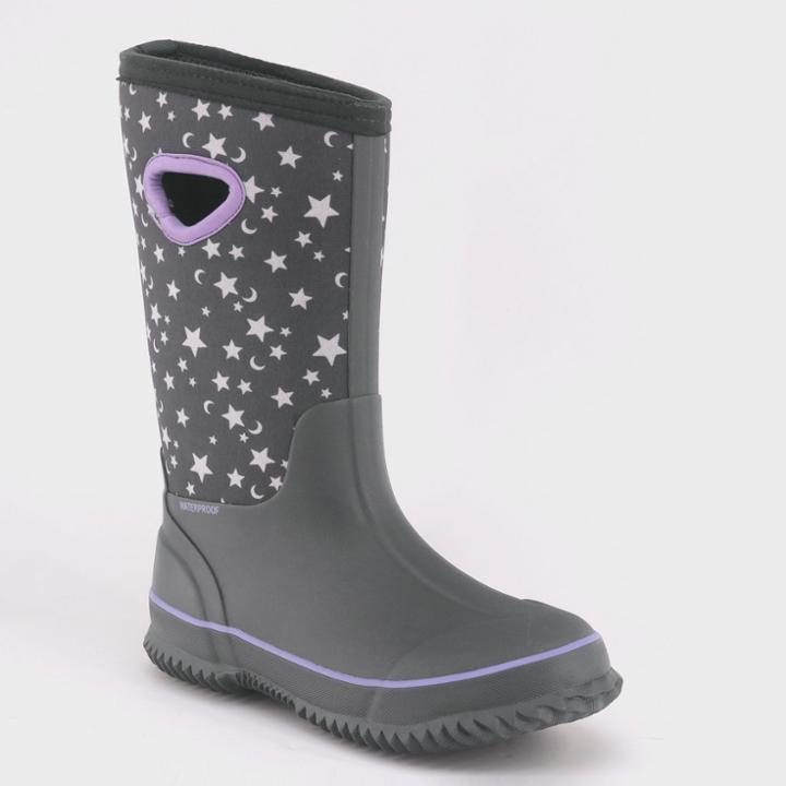 Girls' Polly Neoprene Winter Boots - Cat & Jack Gray