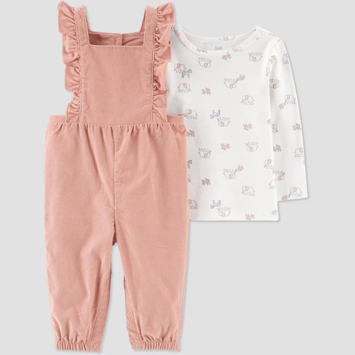 Carter's Just One You Baby Girls' Top & Bottom Set - Pink Newborn